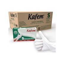 Kafem Beyaz Lateks Eldiven Pudrasız (S) 100 Lü X 20 Paket (Koli)