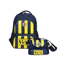 Fenerbahçe Erkek Çocuk İlkokul Çantası Ve Beslenme Çantası Seti Fenerbahçe Yazılı Mavi - Sarı - Setfb70013b Çok Renkli