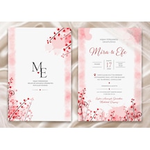 1000 Adet Ekonomik Düğün Davetiyesi Ve Zarf 154