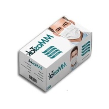 50 Adet Beyaz Cerrahi Maske - Burun Telli Medikal Kullanım Beyaz - Gümüş