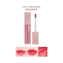 Uzun Süre Kalıcı Bulaşma Yapmayan Kadifemsi Bitiş Sunan Tint Dare Tint Melty Velvet Rose Letter 0