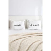 Sweet Dreams Pamuklu Çift Kişilik 50x70 cm Yastık Kılıfı Seti