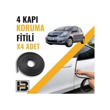 Toyota Yaris 2005-2010 Kapı Koruma Fitili-4 Kapı-siyah-bm2291
