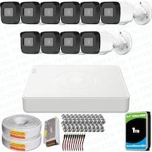 Provzen Hikvision 11 Kameralı Full Hd Geniş Açı Güvenlik Kamerası 1tb Olay Anında Bildirim