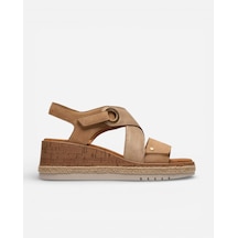 Clarks Kidiki Sun Beige Combi Kadın Bej Sandalet 26185953