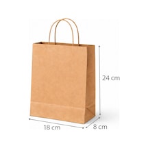 Kraft Çanta Kahverengi 18x24cm 25li X 1 Paket