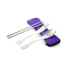 Flybuy Üç Takımı Sones Parçalı Mor Mekan Dış Çatal Bıçak Wx Mor