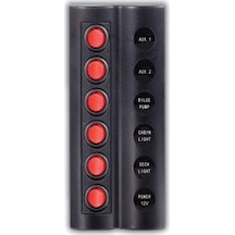6'Lı Switch Panel Sigortalı