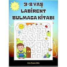 3-8 Yaş Labirent Bulmaca Kitabı Seçilmiş 40 Süper Labirent