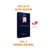 Sigvaris Top Fine Select Burnu Açık Diz Altı/Diz Altı Varis Çorabı (443320096) Siyah Standart L Açık Uzun