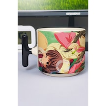 Clannad: After Story Anime Baskılı Seramik Lüks Kupa 1 Adet T Şeklinde Özel Siyah Kulp Dalga Kulp V2t Çok Renkli
