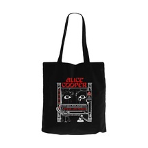Alice Cooper Too Close For Comfort Eyes Siyah Fermuarlı Bez Çanta Gabardin