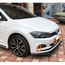Yeni Polo Ön Lip Ön Ek Ön Karlık Parlak Siyah