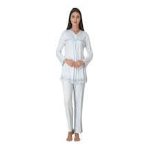 Effortt Lohusa Pijama Takımı Mavi - 4032 Mavi