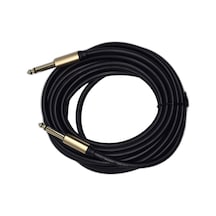 5 Metre 6.35 Mm To 6.35 Mm Ses Kablosu - Çivi Jak Enstrüman Ve Amfi Bağlantı Kablosu - Stereo Jak