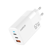 65w Gan Teknoloji 2x Usb-c Ve Usb-a Şarj Adaptörü S-150 Belirtilmemiş