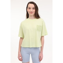 Lumberjack Wl Yashı 11f213 5fx Sarı Kadın Kısa Kol T-shirt Sari
