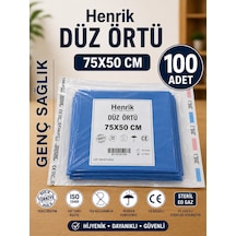 Steril Düz Örtü 75 50cm 100'lü