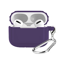 Buff Apple Uyumlu AirPods Pro Rubber Silikon Kılıf Mor