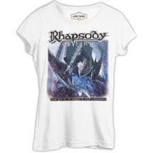 Rhapsody Of Fire - Into The Legend Beyaz Kadın Tshirt 001