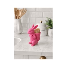 Sepetli Tavşan Kürdanlık Pembe