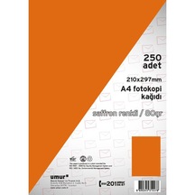 Umur A4 Renkli Fotokopi Kağıdı 80 G 250 Yaprak - Safran