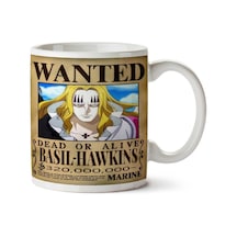 Wanted Basil Hawkins Anime Aranıyor İki Tarafı Baskılı Kupa Bardak Çok Renkli