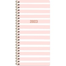 2023 8x16 Haftalık Spiralli Cep Ajandası - Pembe Belirsiz