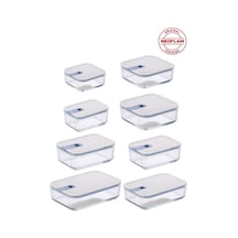 Neoflam Perfect Seal Cam Saklama Kabı Bej 8 Adet Bej