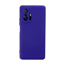 Xiaomi Mi 11t Pro Uyumlu Kılıf Nano İçi Kadife Silikon - Mor Çok Renkli