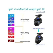 Trendooze Gaojunshop01 Qc3.0/pd3.0 Led Ekranlı 12v/24v Araba Şarj Cihazı, Yeşil Işıklar