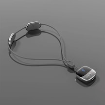 Boyun Ağrısının Giderilmesi İçin Taşınabilir Boyun Masajı Asılı Servikal Omurga Masaj Cihazı Gri