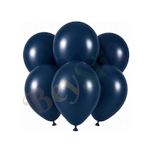 Derin Okyanus Renk Lateks Retro Balon 30 Cm - 6 Adet Lacivert