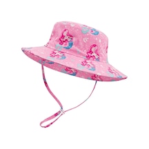 Petityu Upf50+ Pembe Mermaid Denizkızı Güneş Korumalı Şapka Pembe