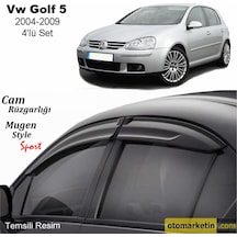 Volkswagen Golf 5 Mugen Cam Rüzgarlığı 04-09