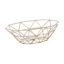 Suntek Geometrik Metal Tel Dekoratif Depolama Ekran Sepet Masa