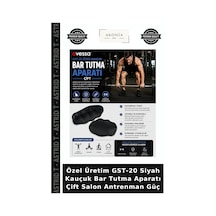Özel Üretim Gst-20 Siyah Kauçuk Bar Tutma Aparatı Çift Salon Antrenman Güç