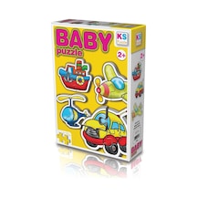 12003 Ks Baby Puzzle - Ulaşım Araçları - 15 Parça Puzzle - 2 Yaş