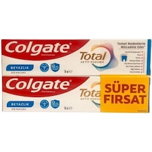 Colgate Total Active Protection Beyazlık Diş Macunu 50 Ml + 50 Ml Süper Fırsat Paket Beyazlık