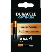 Duracell Optimum Aaa Alkalin Ince Kalem Pil, 1,5 V Lr03/mn2400, 4 Lü Paket