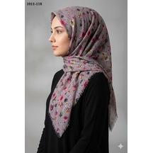 Eyfel Eşarp Eyfel Desenli Dimi Pamuk Eşarp 1011-118 Çok Renkli