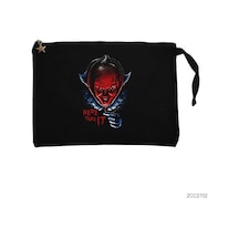 Zepplin Giyim It Here Take Siyah Clutch Astarlı Cüzdan / El Çantası