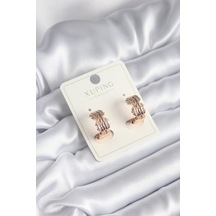 Xuping Model Zirkon Taşlı Halka Kadın Küpe - Tj-bkp8322