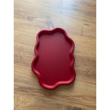 Çok Amaçlı Dekoratif Tepsi Red