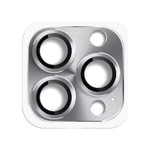 İphone 16 Pro Max Pers Alüminyum Kamera Lens - Gri