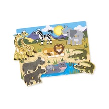 Melissa And Doug Ahşap Tutmalı Yapboz Safari (Yeni)