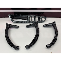 Bmw X5 Uyumlu 4 Parça Kapı Kol Kaplama Seti Karbon Renk Sıfır İthal Ürün