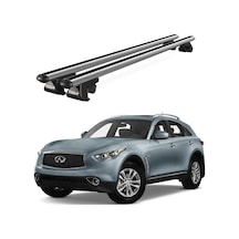 Venüs Infiniti Qx70 2013 Ve Sonrası Uyumlu Gri Ara Atkı Port Bagaj Tavan Barı