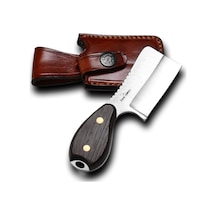 Bora 424 W Razor Wenge Saplı Kamp Bıçak Kahverengi - Gümüş