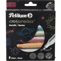 Pelikan Colorella 8'li Jumbo Metalik Keçeli Boya Kalemi / 411-fb8